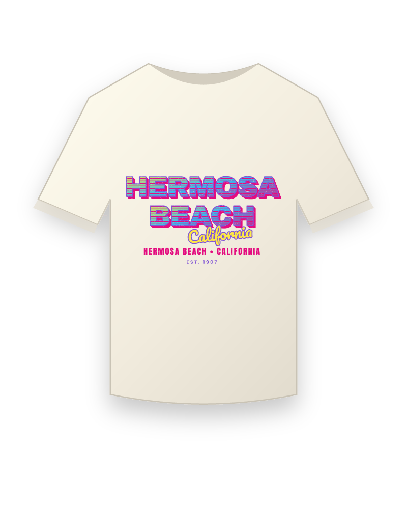 Hermosa Beach Music TV Vintage Wash Tee