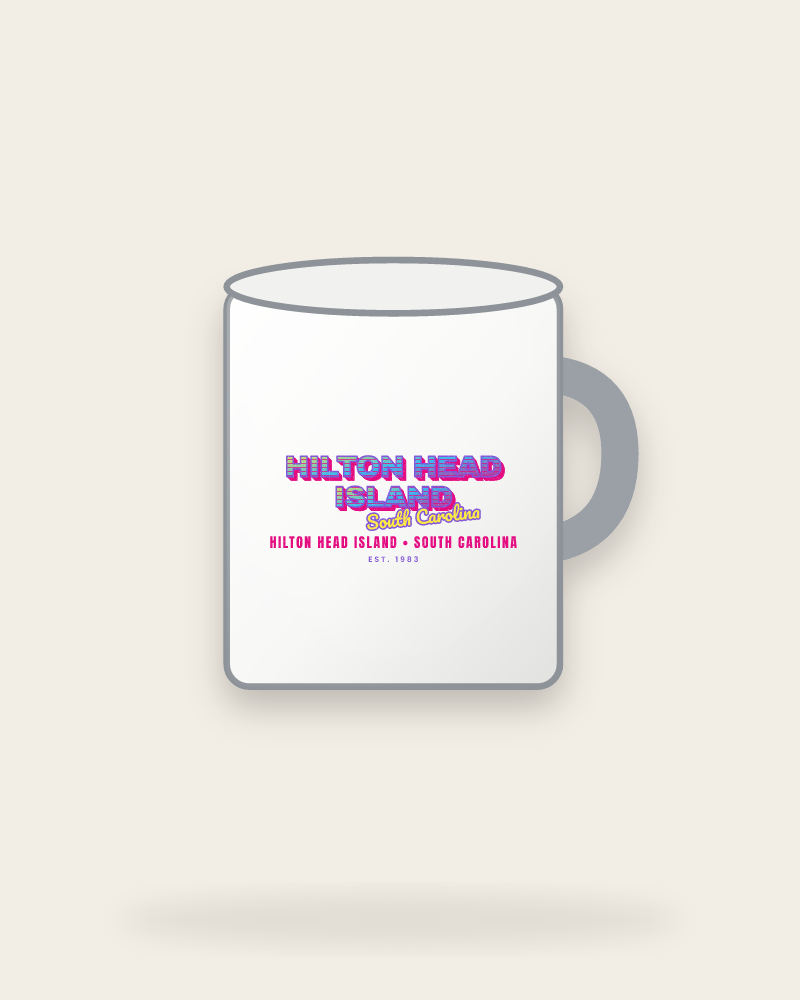 Hilton Head Island Music TV Enamel Camp Mug