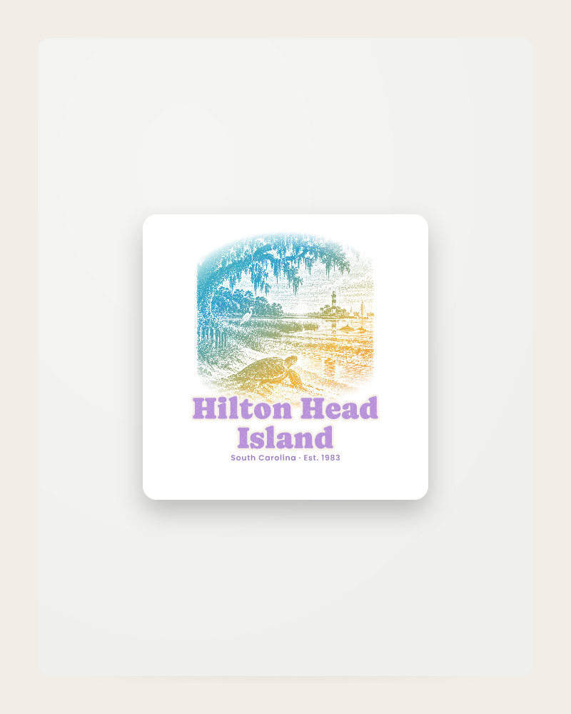 Hilton Head Island Loggerhead Dawn Fridge Magnet