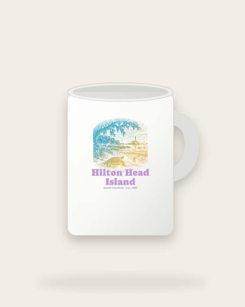 Hilton Head Island Loggerhead Dawn Ceramic Mug 15oz