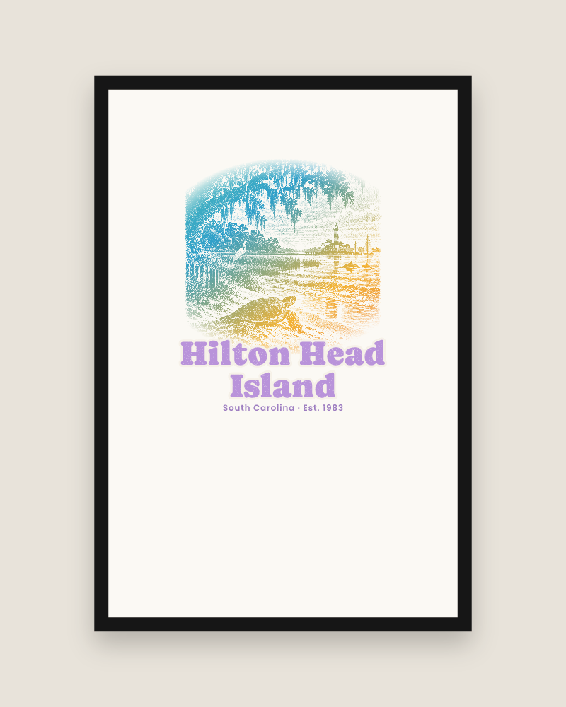 Hilton Head Island Loggerhead Dawn Matte Poster
