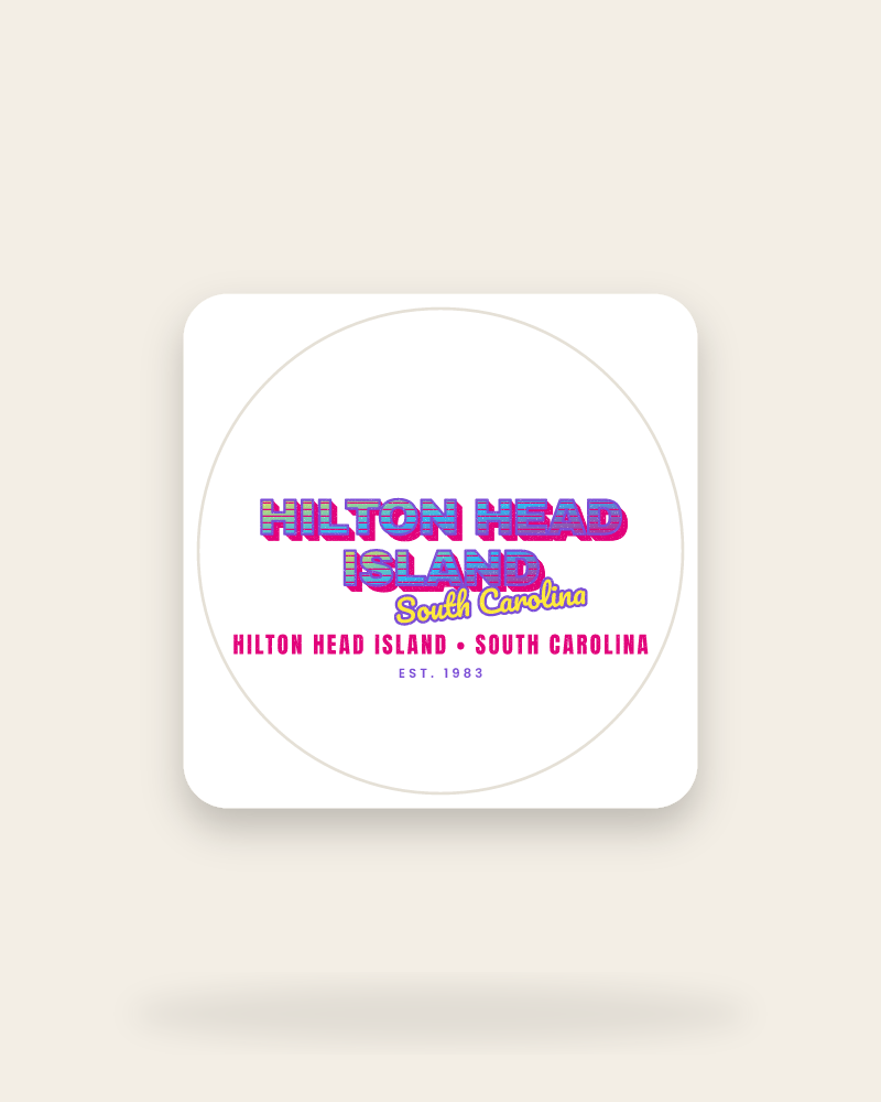 Hilton Head Island Music TV Kiss-Cut Sticker