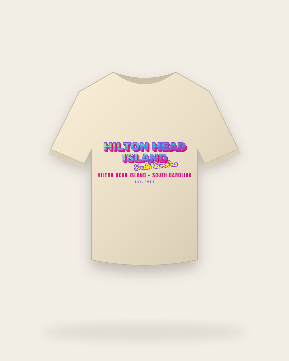 Hilton Head Island Music TV Classic Tee in Natural
