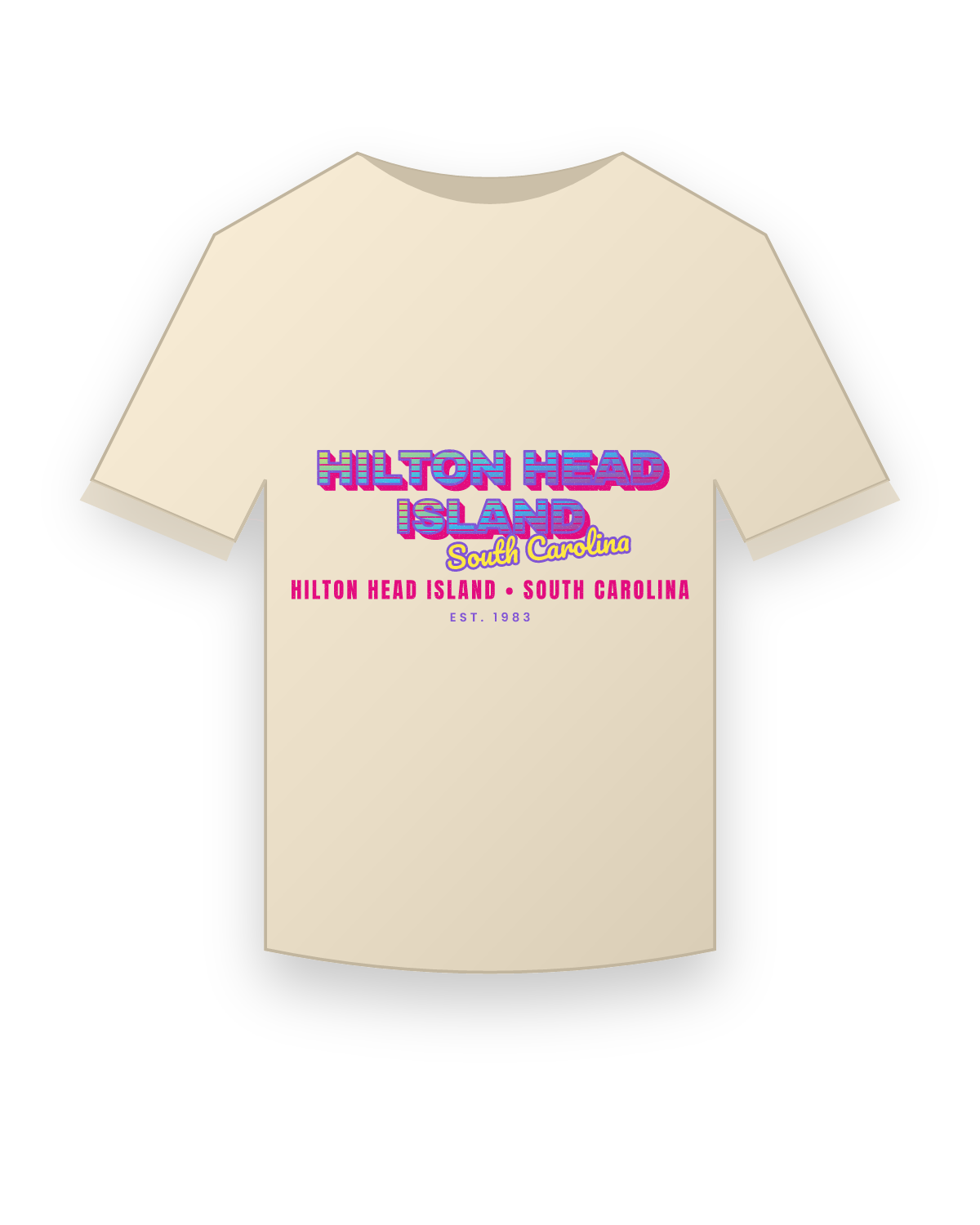 Hilton Head Island Music TV Classic Tee in Natural