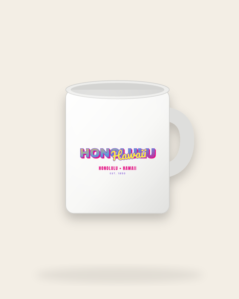 Honolulu Music TV Ceramic Mug 11oz