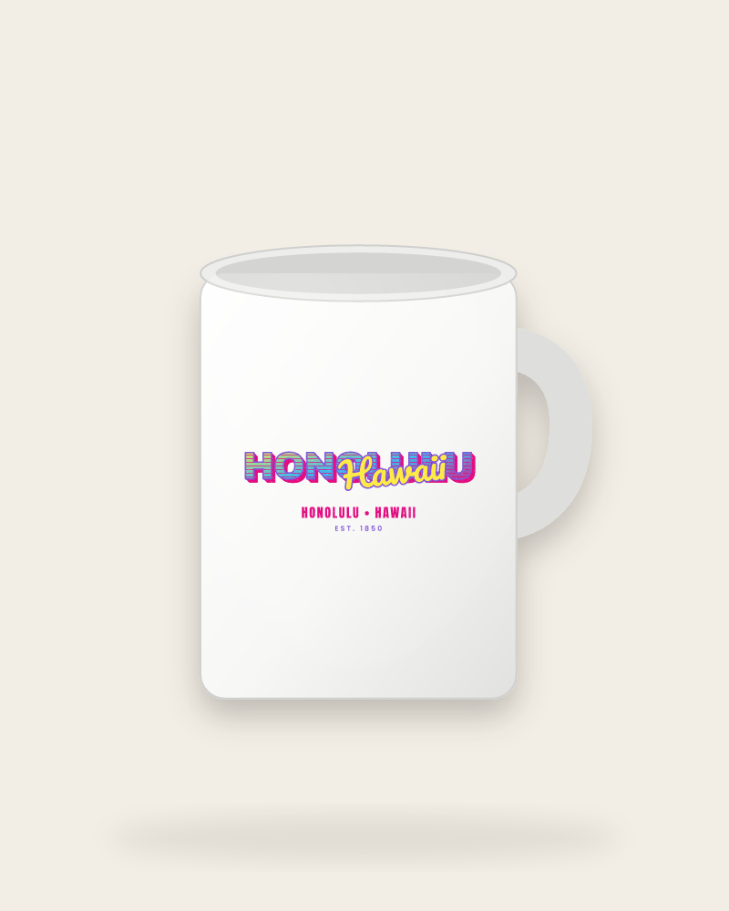 Honolulu Music TV Ceramic Mug 15oz