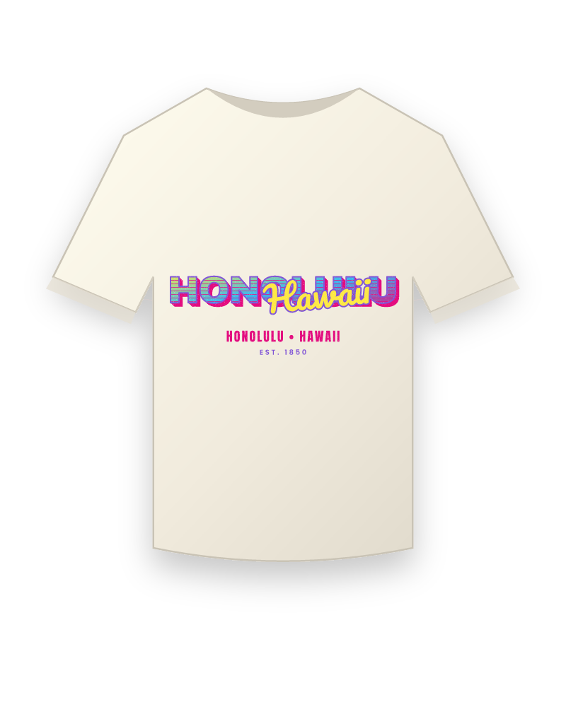 Honolulu Music TV Vintage Wash Tee
