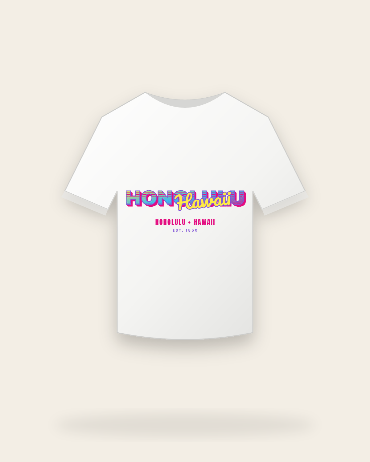 Honolulu Music TV Youth Tee in White