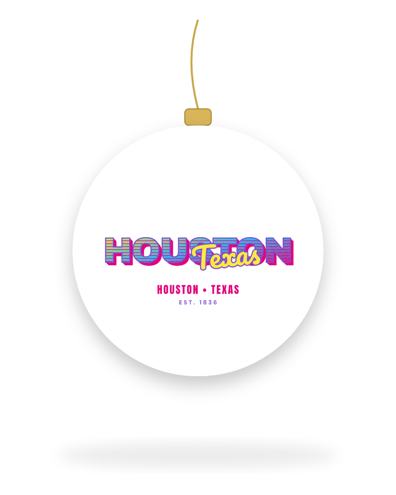 Houston Music TV Ceramic Ornament