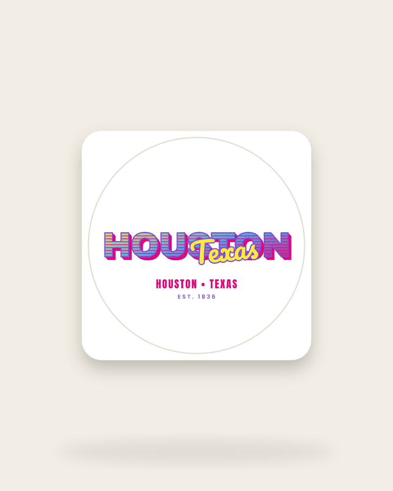 Houston Music TV Kiss-Cut Sticker