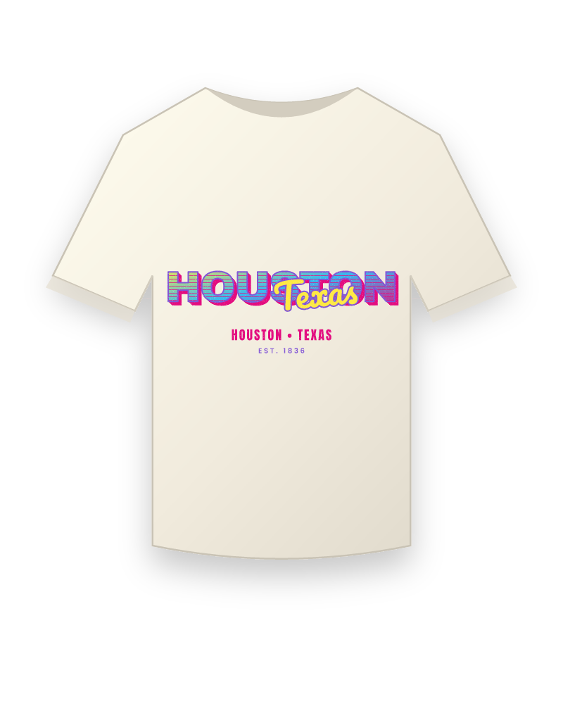 Houston Music TV Vintage Wash Tee
