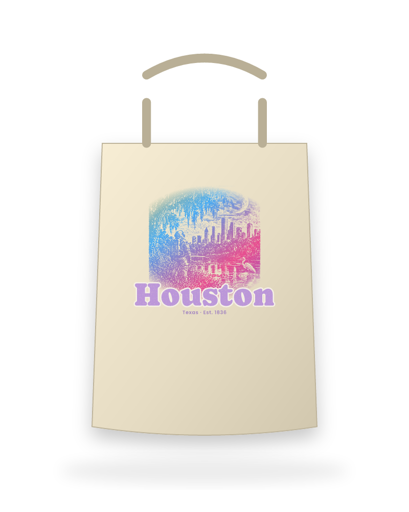 Houston Bayou Moon Canvas Tote