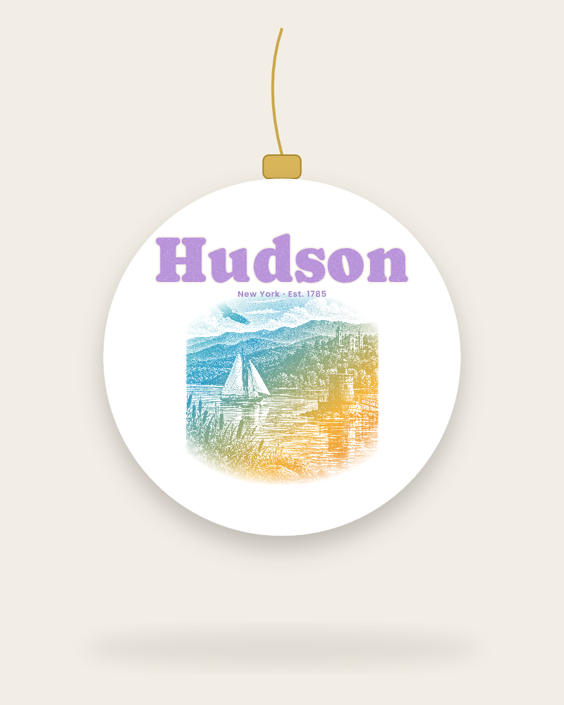 Hudson River Lighthouse Ceramic Ornament