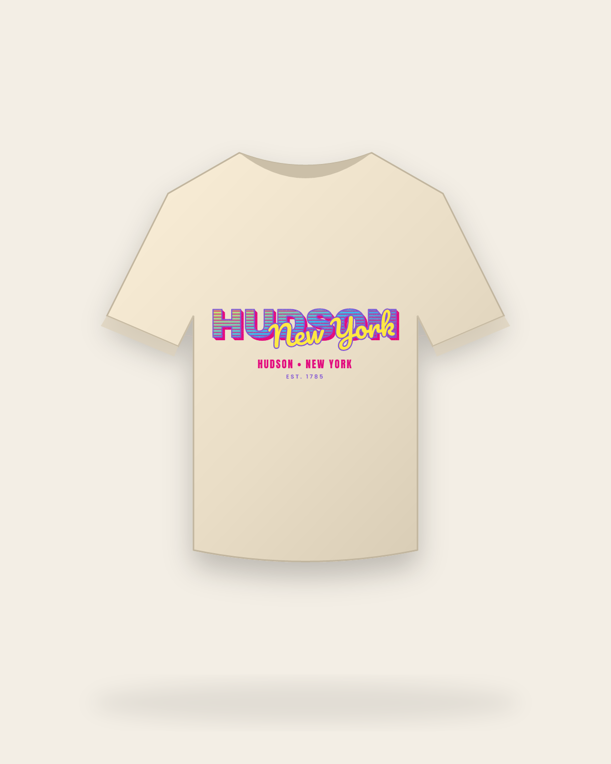 Hudson Music TV Classic Tee in Natural