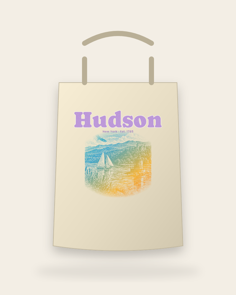 Hudson River Lighthouse Canvas Tote