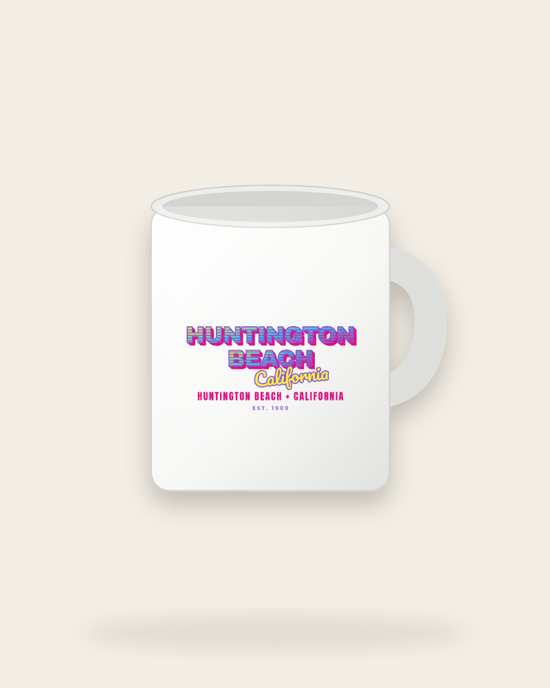 Huntington Beach Music TV Ceramic Mug 11oz
