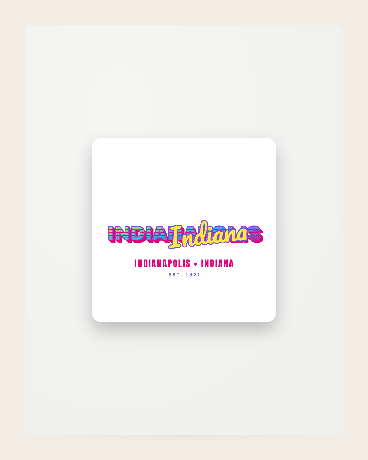 Indianapolis Music TV Fridge Magnet in White