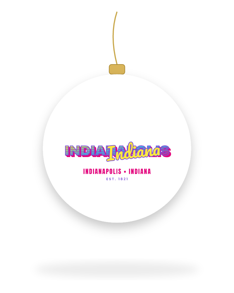 Indianapolis Music TV Ceramic Ornament
