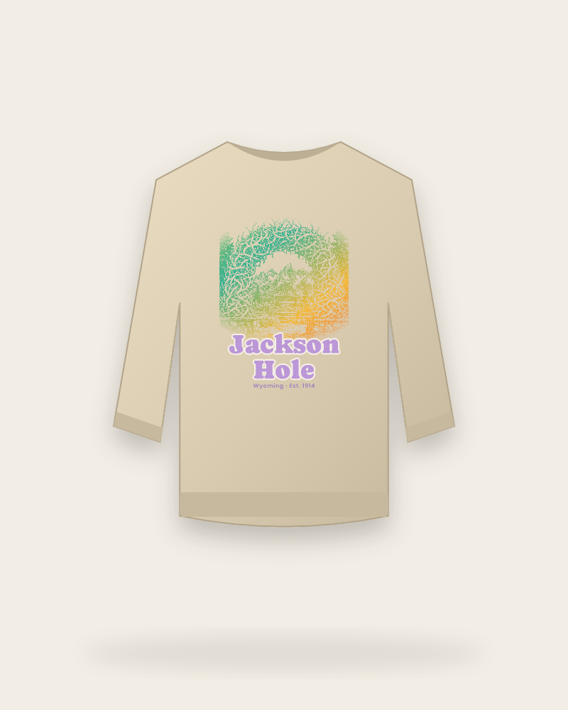 Jackson Hole Antler Arch Crewneck Sweatshirt