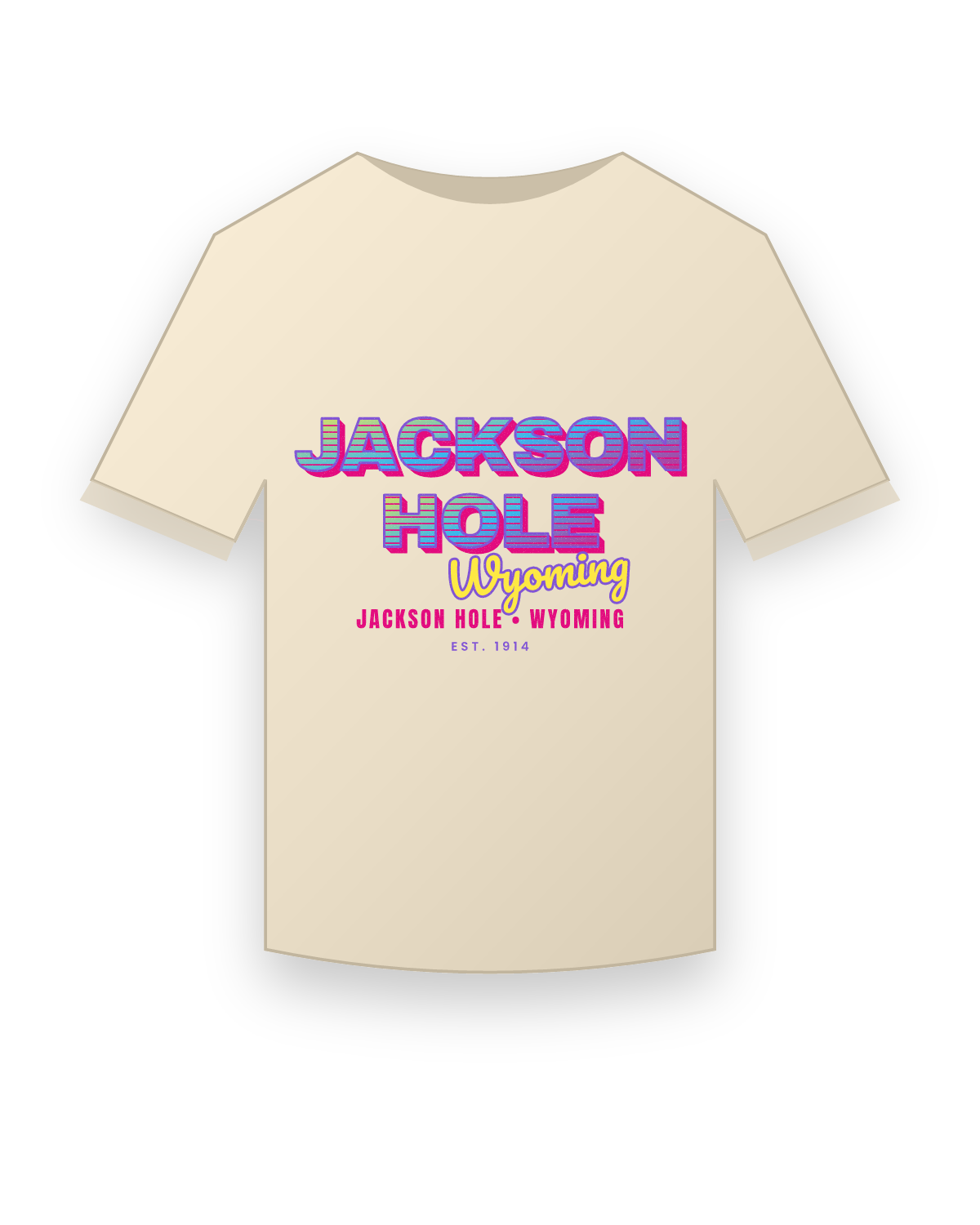 Jackson Hole Music TV Organic Cotton Tee in Natural