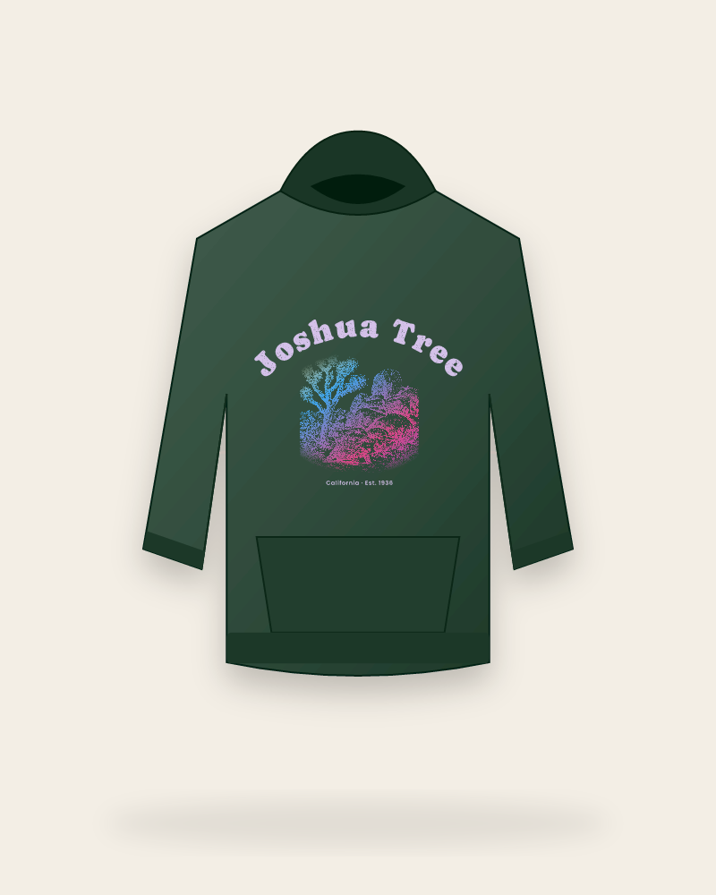 Joshua Tree Joshua Tree & Tortoise Hooded Sweatshirt