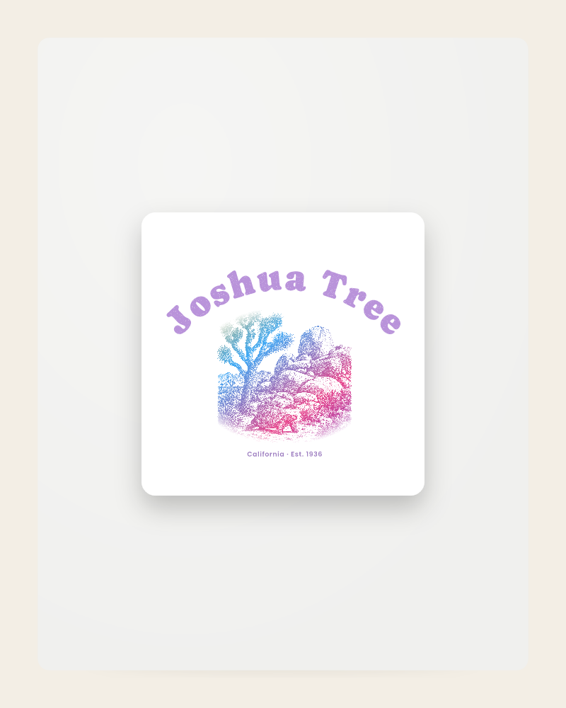 Joshua Tree Joshua Tree & Tortoise Fridge Magnet