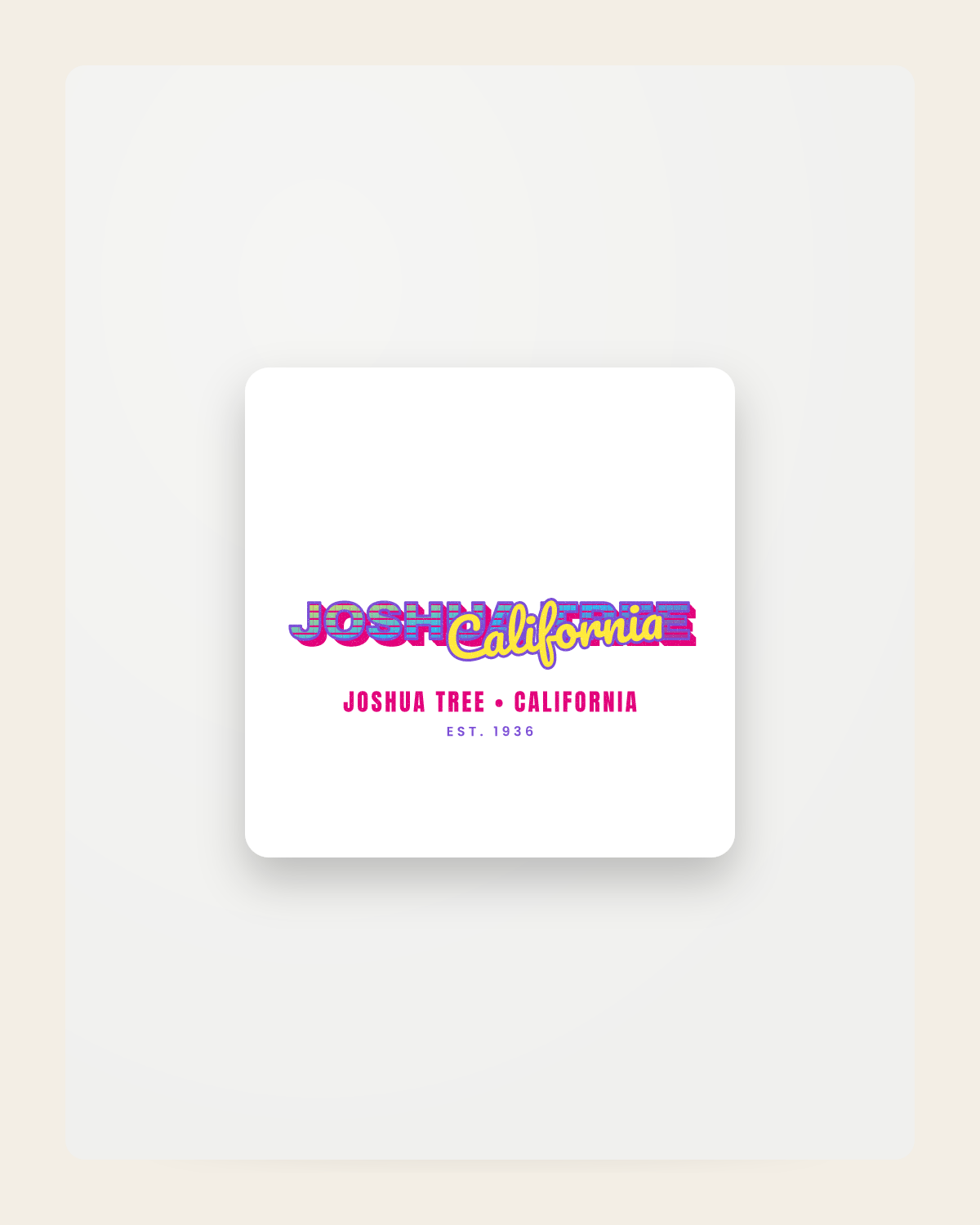Joshua Tree Music TV Fridge Magnet in White