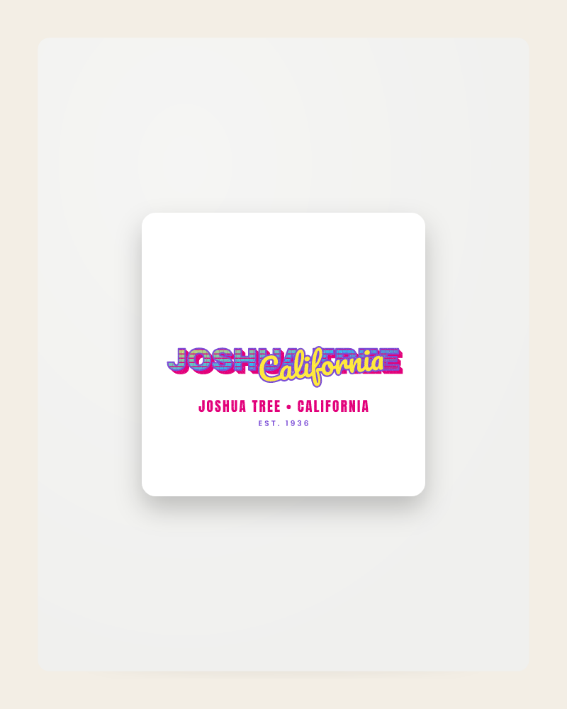Joshua Tree Music TV Fridge Magnet