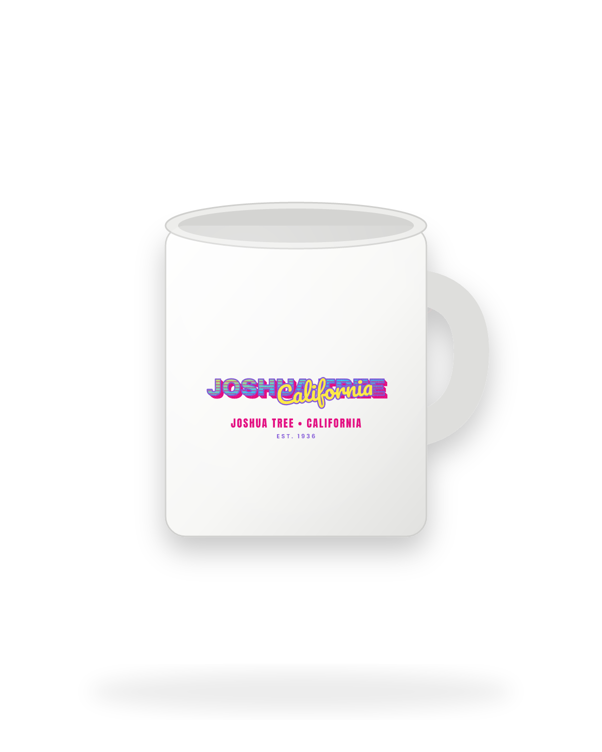 Joshua Tree Music TV Ceramic Mug 11oz in White
