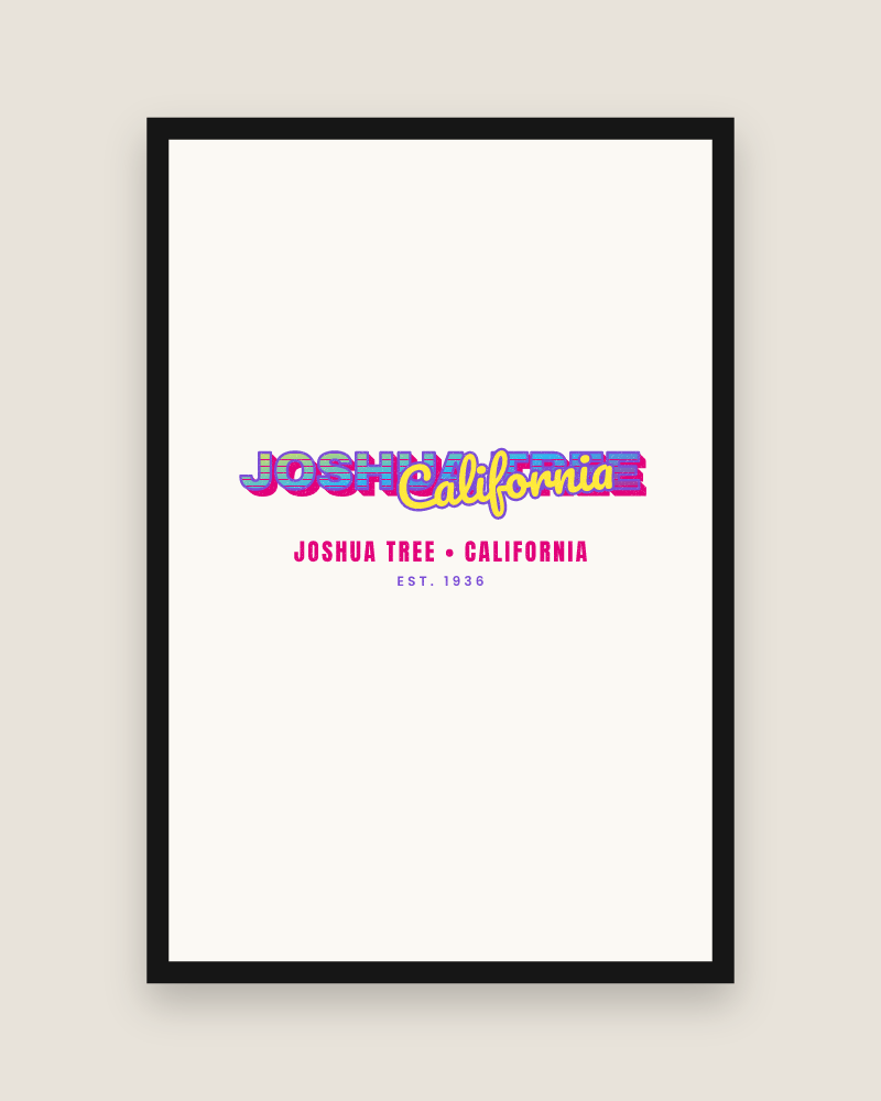 Joshua Tree Music TV Matte Poster
