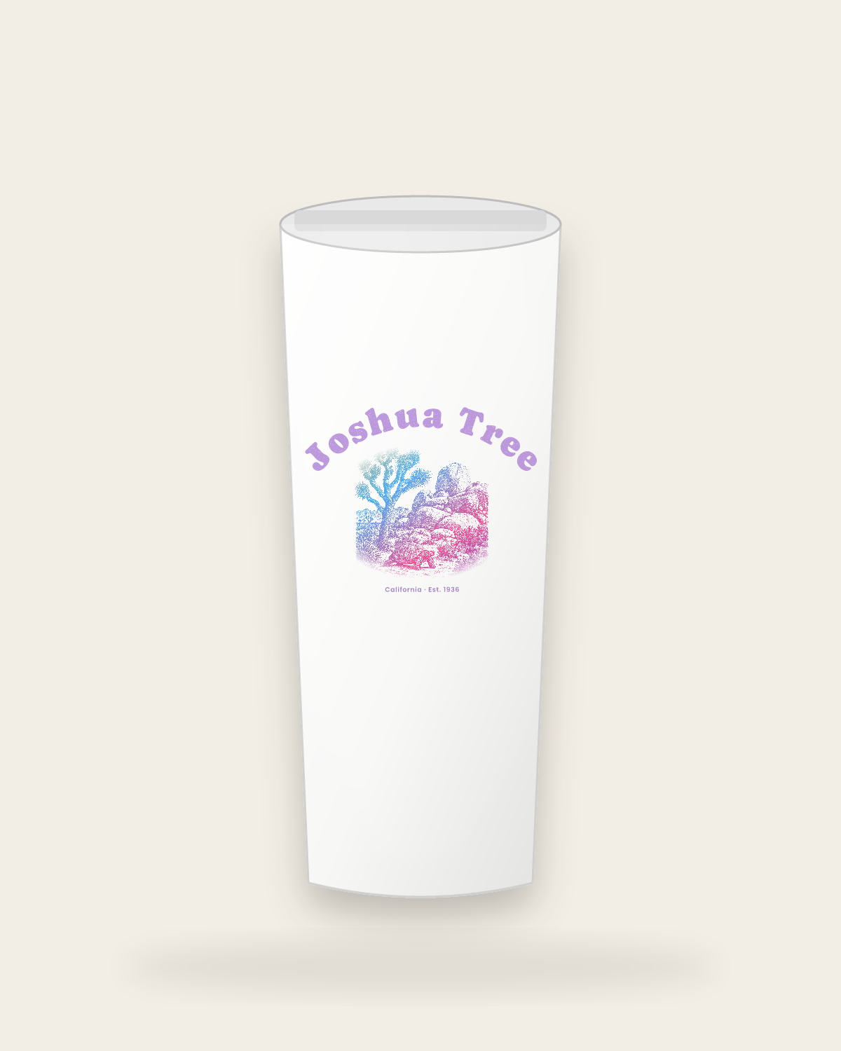 Joshua Tree Joshua Tree & Tortoise Insulated Tumbler 20oz in White