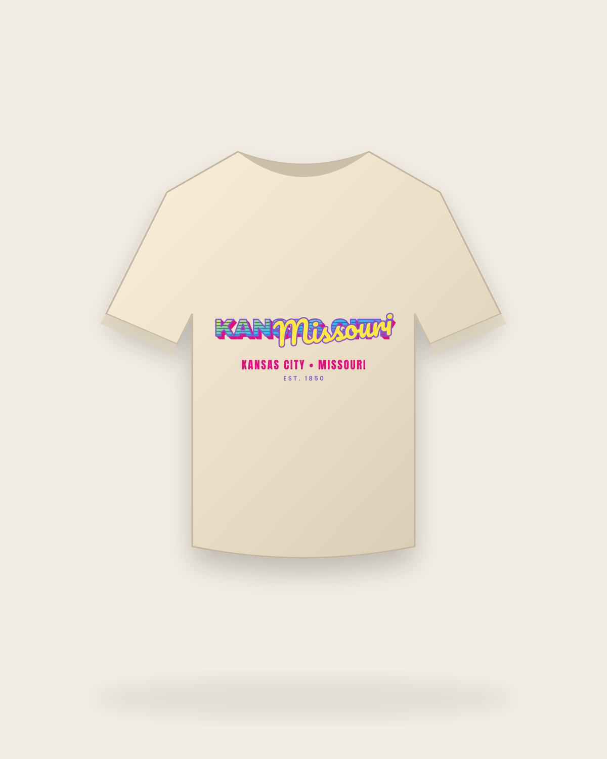 Kansas City Music TV Classic Tee in Natural