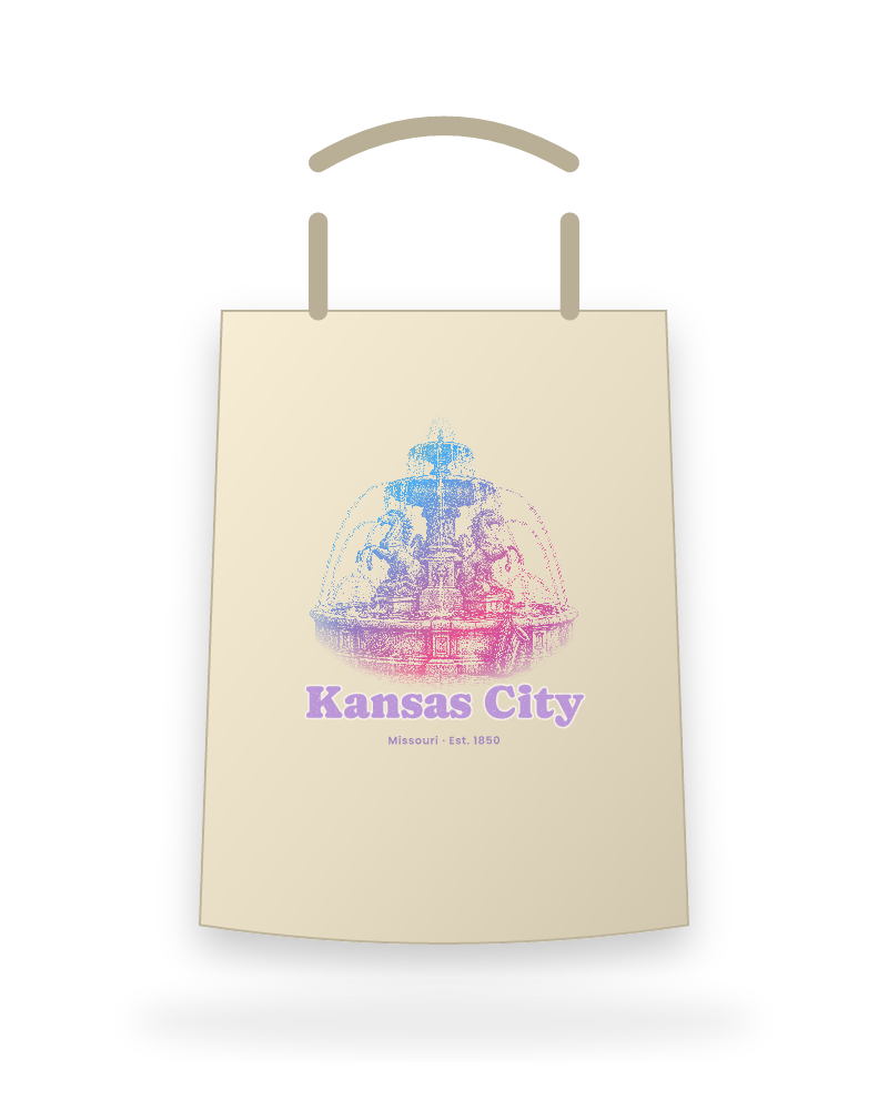 Kansas City Fountain Canvas Tote