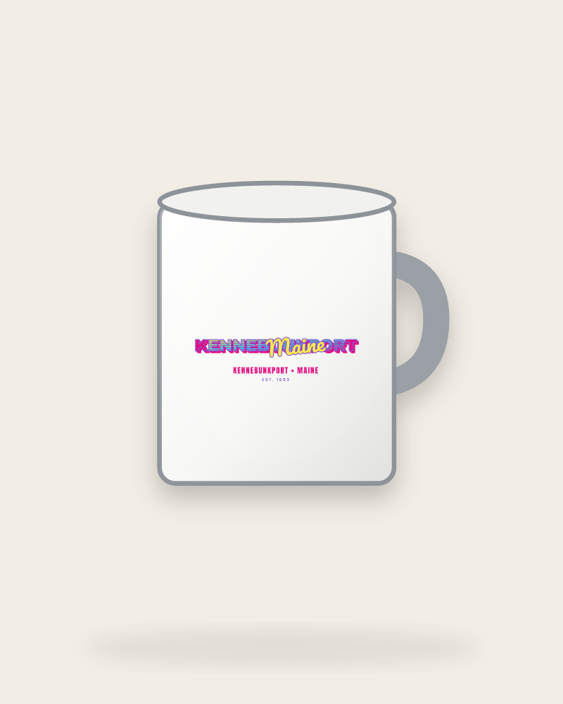 Kennebunkport Music TV Enamel Camp Mug