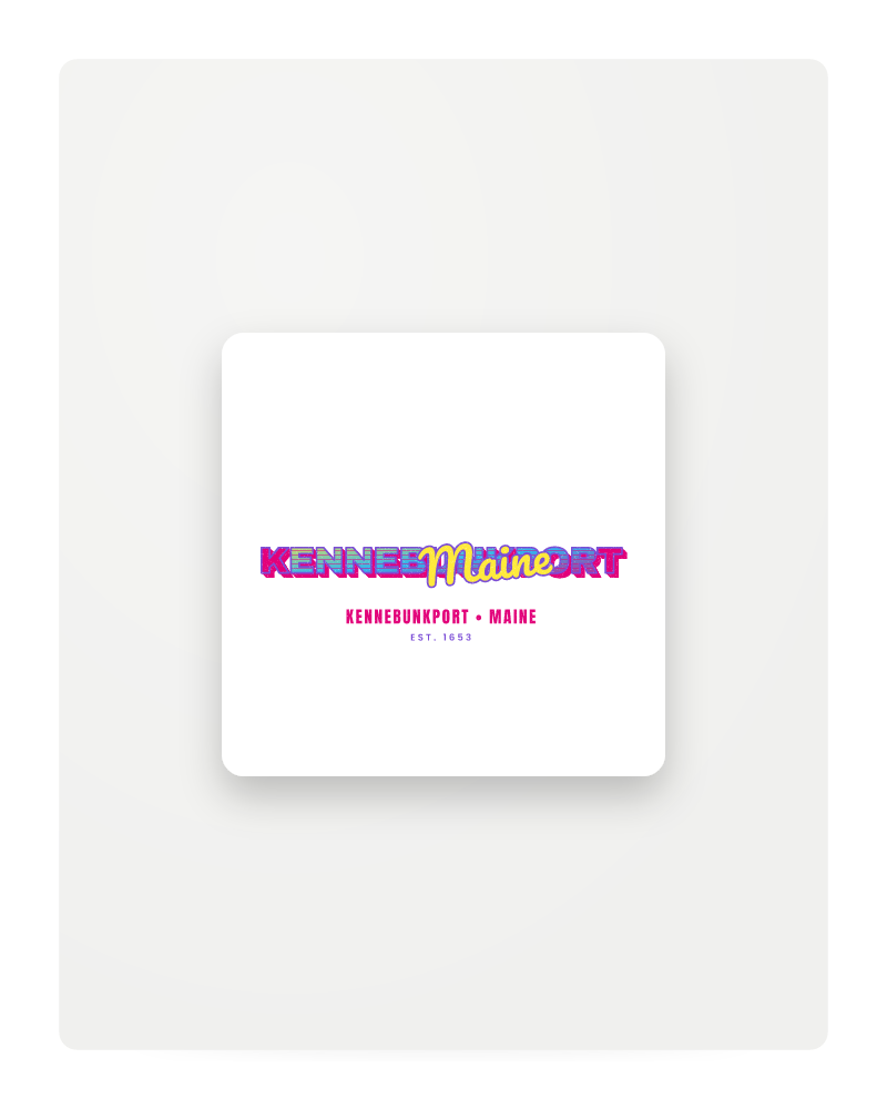 Kennebunkport Music TV Fridge Magnet
