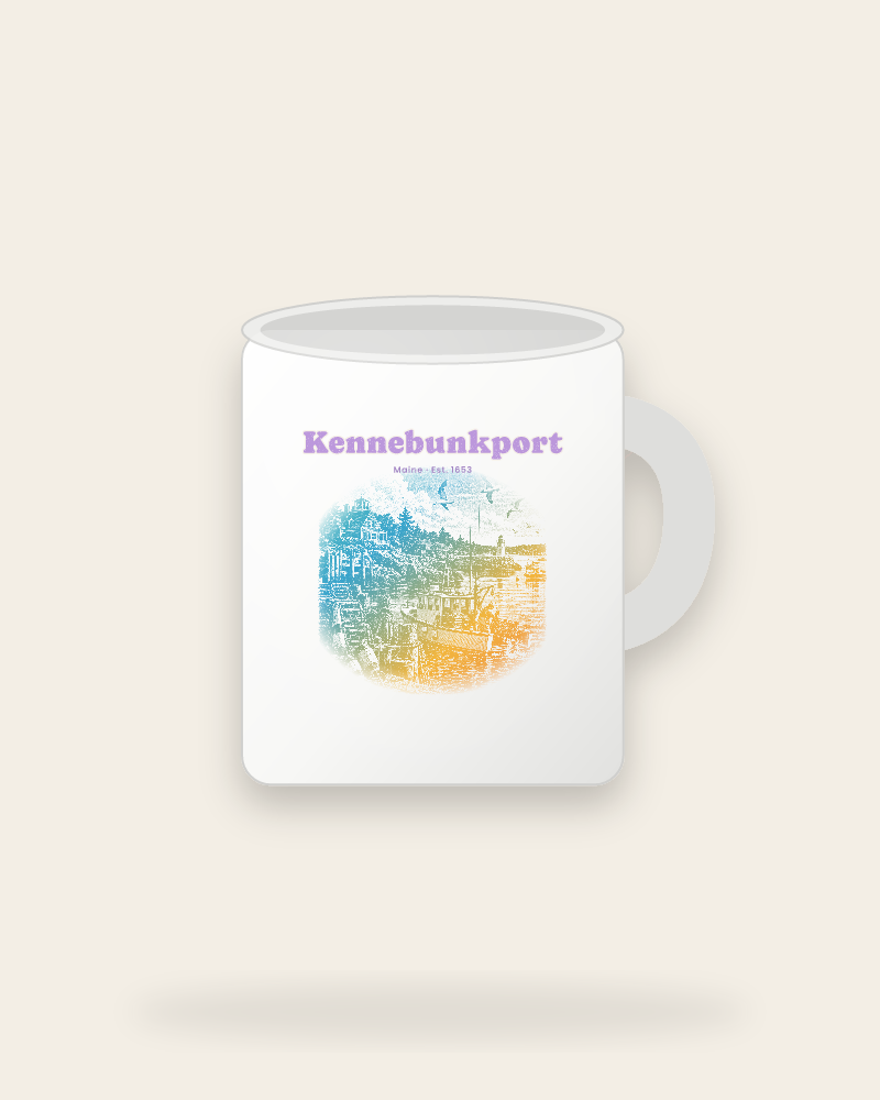Kennebunkport Lobster Harbor Ceramic Mug 11oz