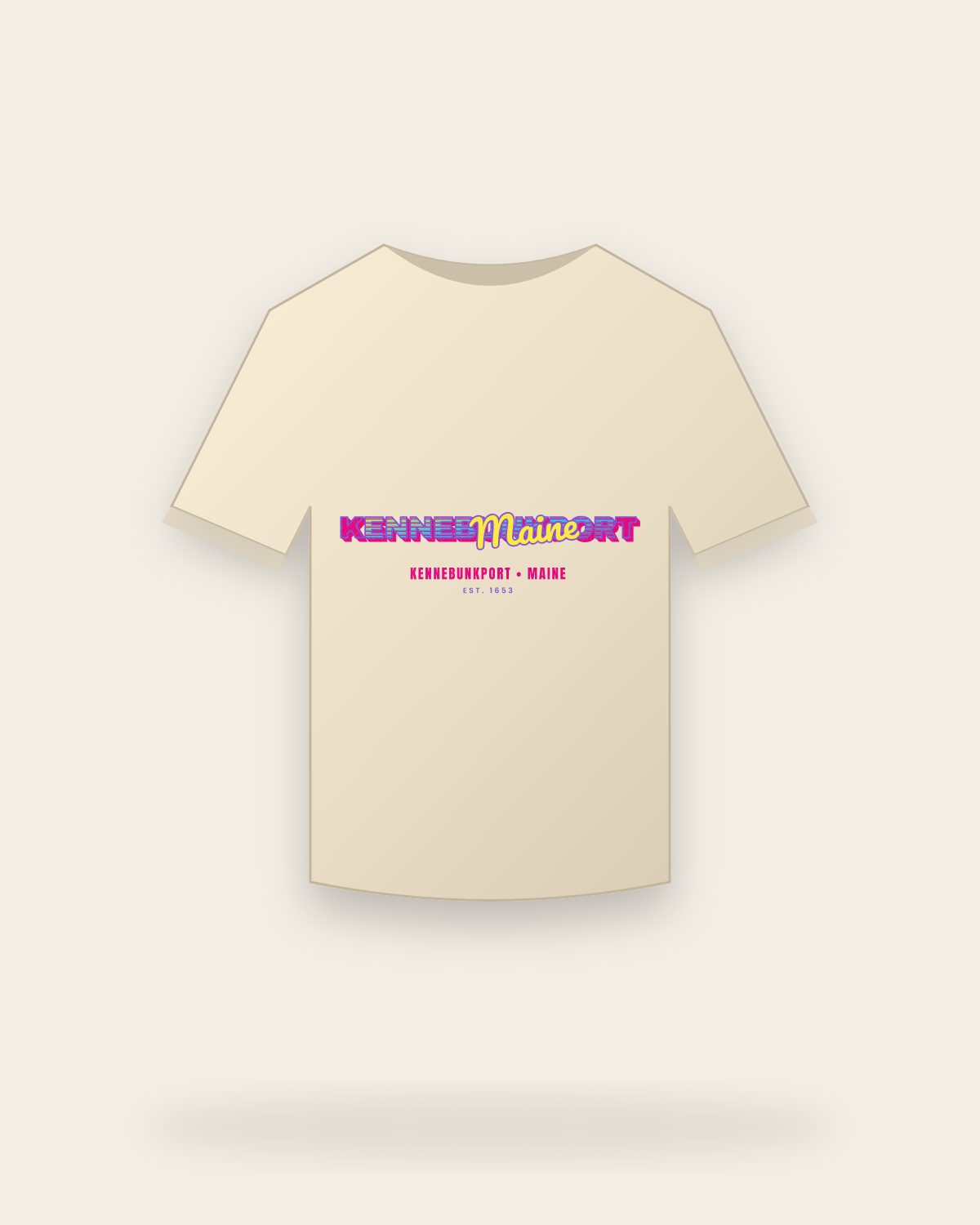 Kennebunkport Music TV Classic Tee in Natural