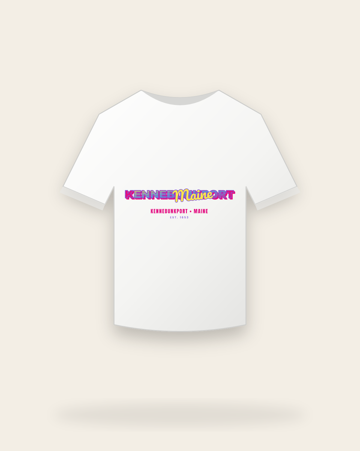 Kennebunkport Music TV Youth Tee in White