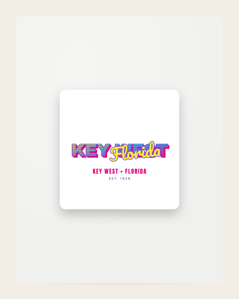 Key West Music TV Fridge Magnet