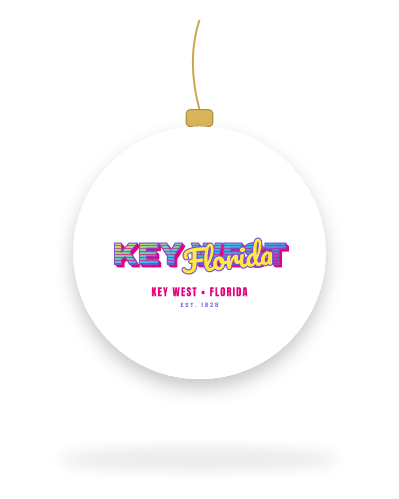 Key West Music TV Ceramic Ornament