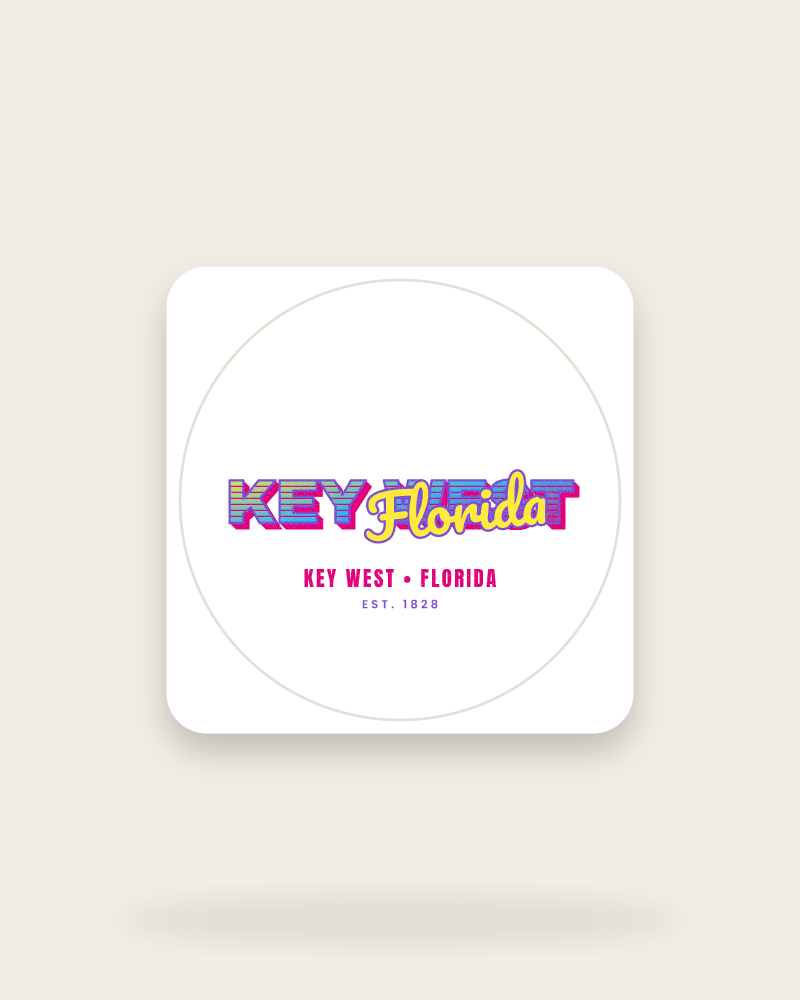 Key West Music TV Kiss-Cut Sticker