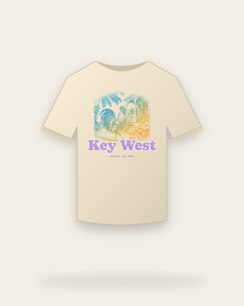 Key West Rooster Classic Tee