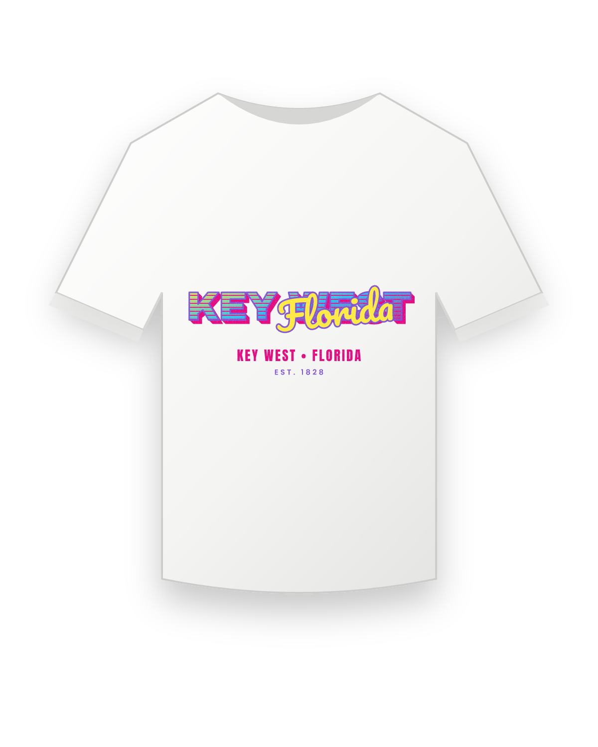 Key West Music TV Youth Tee in White