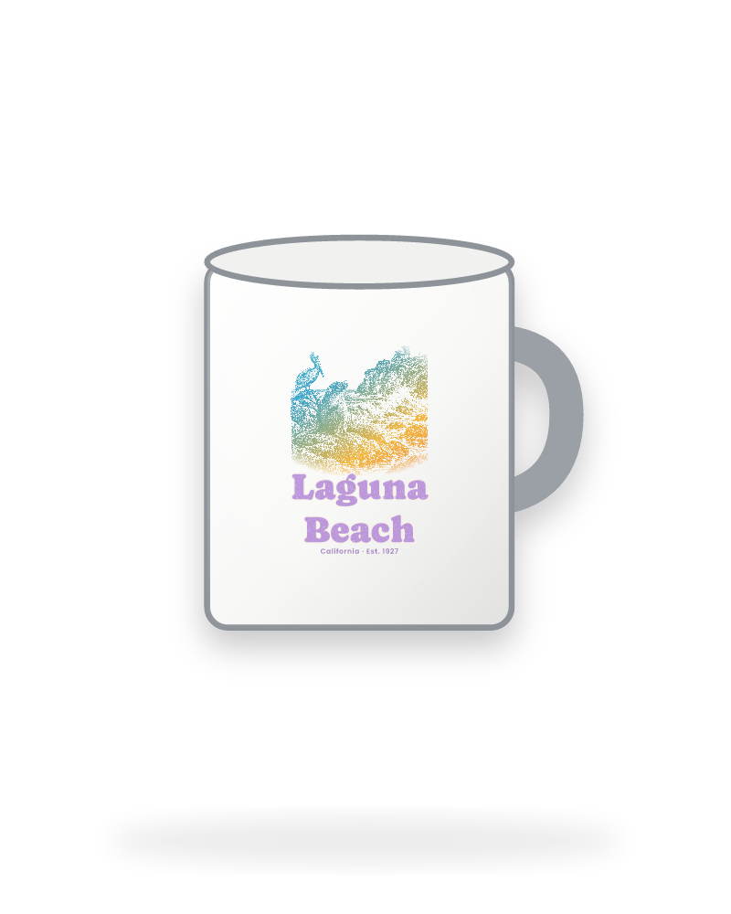 Laguna Beach Sea Lion Cove Enamel Camp Mug
