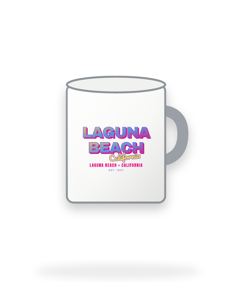 Laguna Beach Music TV Enamel Camp Mug