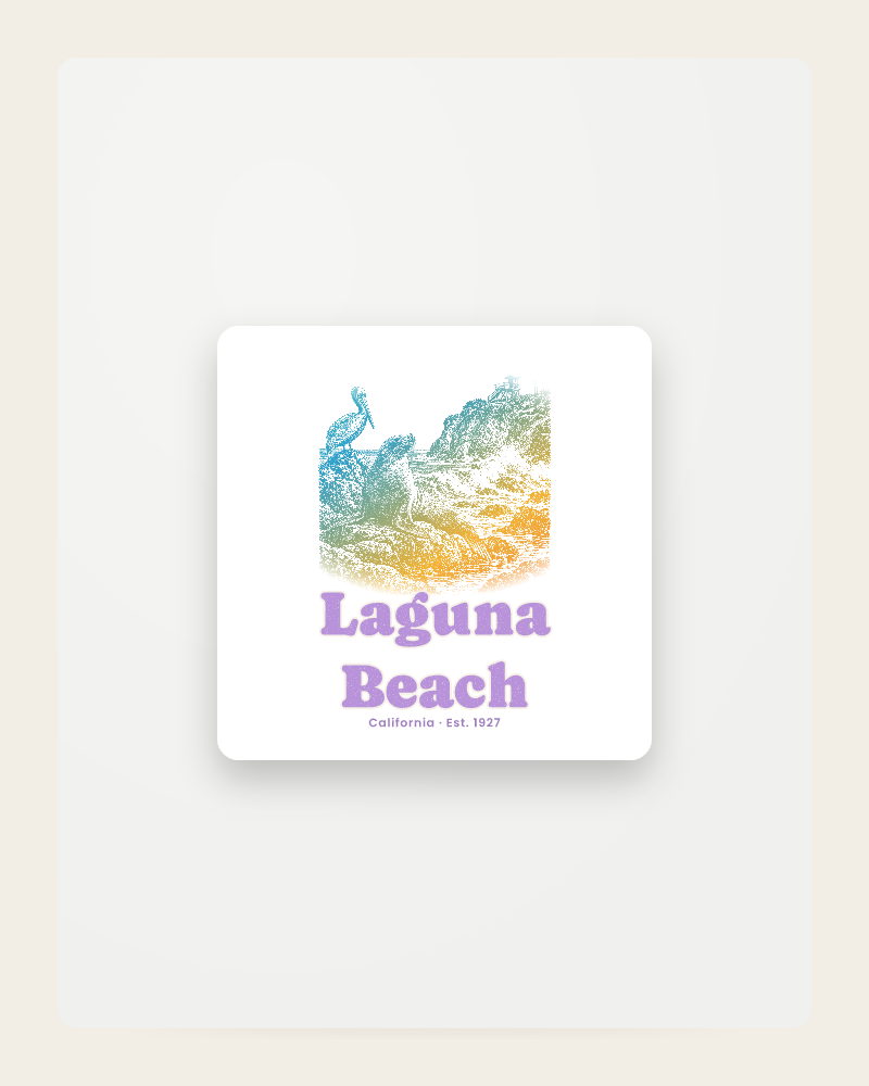 Laguna Beach Sea Lion Cove Fridge Magnet
