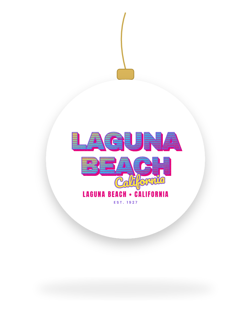 Laguna Beach Music TV Ceramic Ornament
