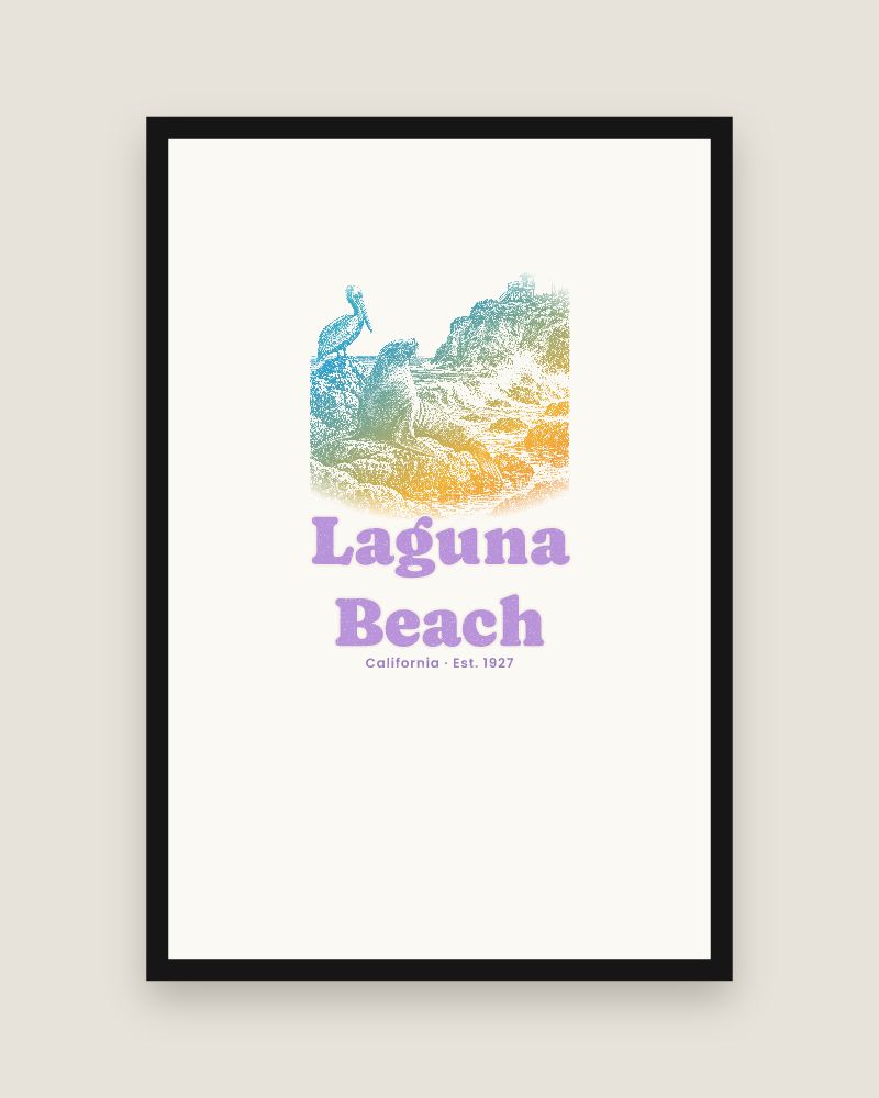 Laguna Beach Sea Lion Cove Matte Poster