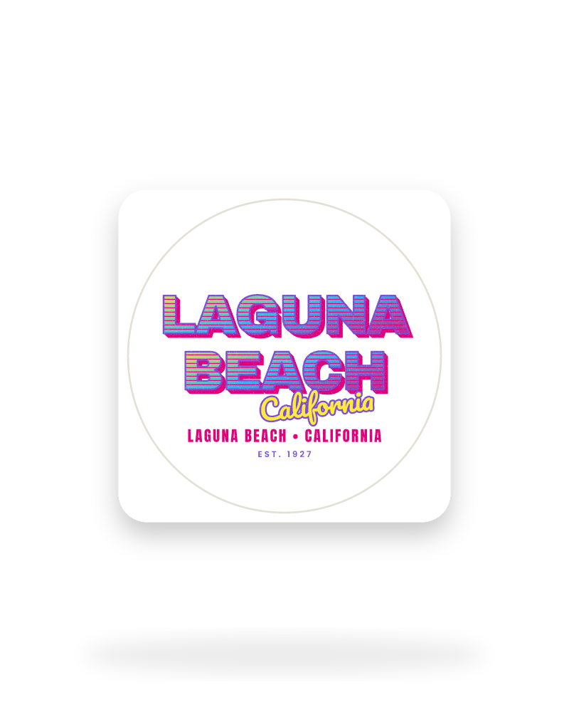 Laguna Beach Music TV Kiss-Cut Sticker