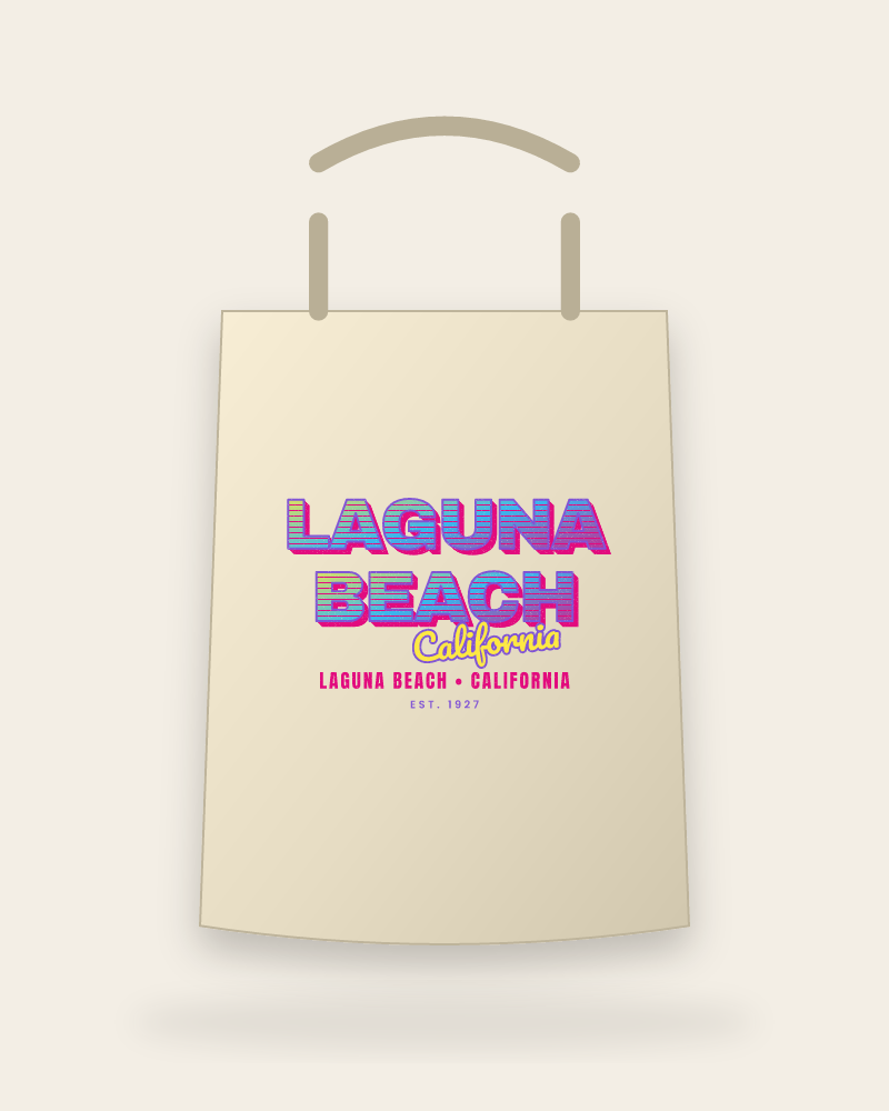 Laguna Beach Music TV Canvas Tote